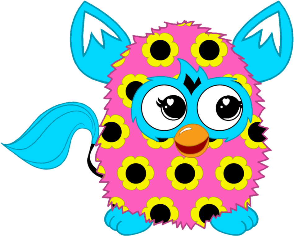 Flower Pattern Furby Boom By Ffgofficial - Furby Clipart (988x809)