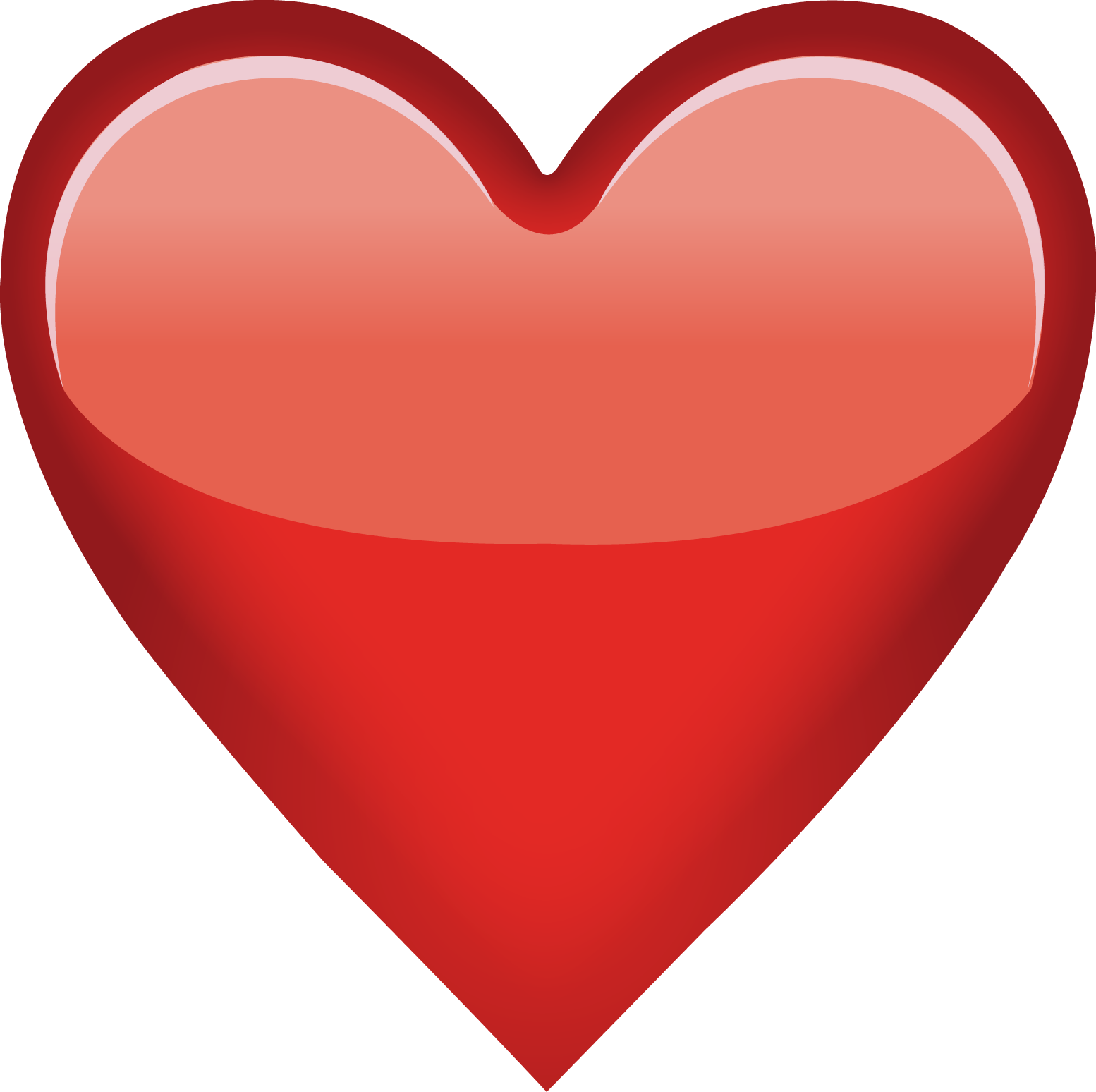 Emoji Broken Heart Symbol Sticker - Red Heart Emoji Png (1554x1548)