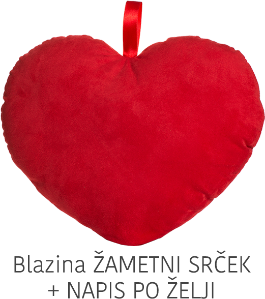 Velvet Red Heart Pillow With Print - Heart (600x600)