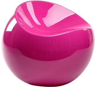 Ball Chair - Ball Chair Pouf By Xl Boom Fuschia (380x380)