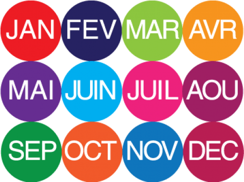 Label Months Of The Year Label Package, 108/month, - Maroon 5 Wake Up Call (500x500)