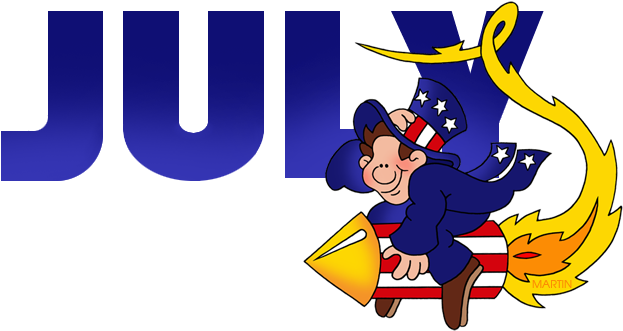 Free July Clipart Calendar Clip Art Phillip Martin - Clip Art (648x346)