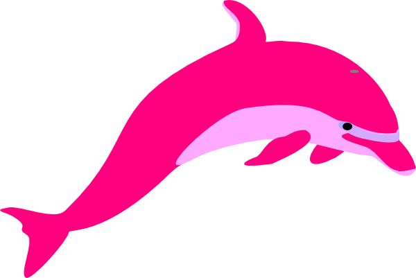 Dlp Clip Art At Clker - Amazon River Dolphin Drawing (600x401)