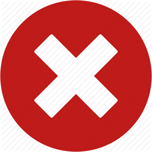 Cancel, Close, Delete, Eraser, Exit, Remove, Trash - X In Red Circle (512x512)