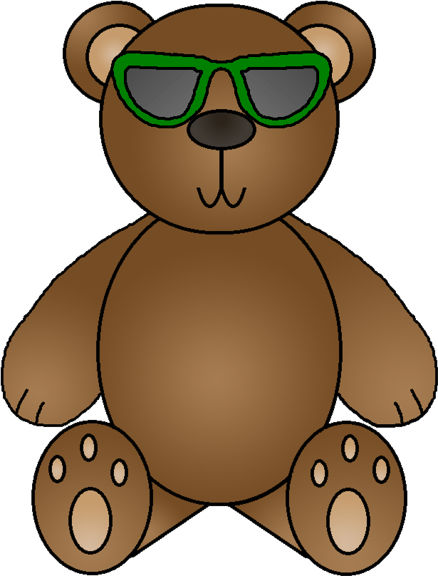 Mauve Clipart Toy - Bear Graphics (653x852)