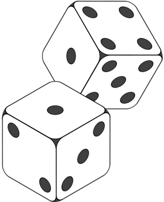 Daily Random Numbers - Transparent Background Black And White Dice Clip Art (400x400)