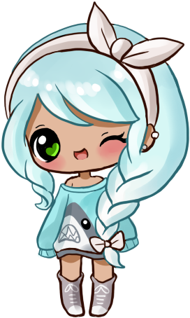 A 7v G E L Z By Silhh On Deviantart - Dibujos Anime Chibi Faciles -  (315x475) Png Clipart Download