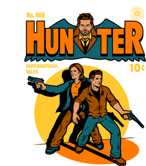 Hunter Comic - Supernatural Hunter Comic Sam Dean Winchester Castiel (571x589)