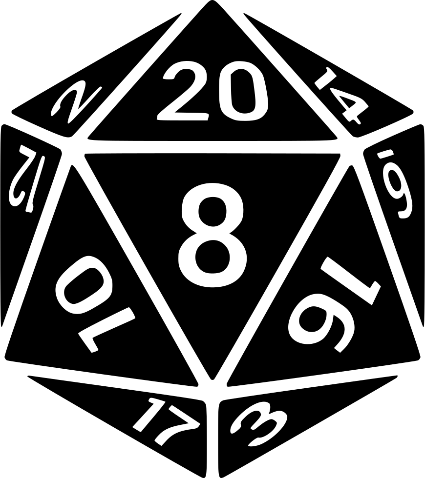 Dd Dice Numbers Comments - 20 Sided Dice Vector (870x980)