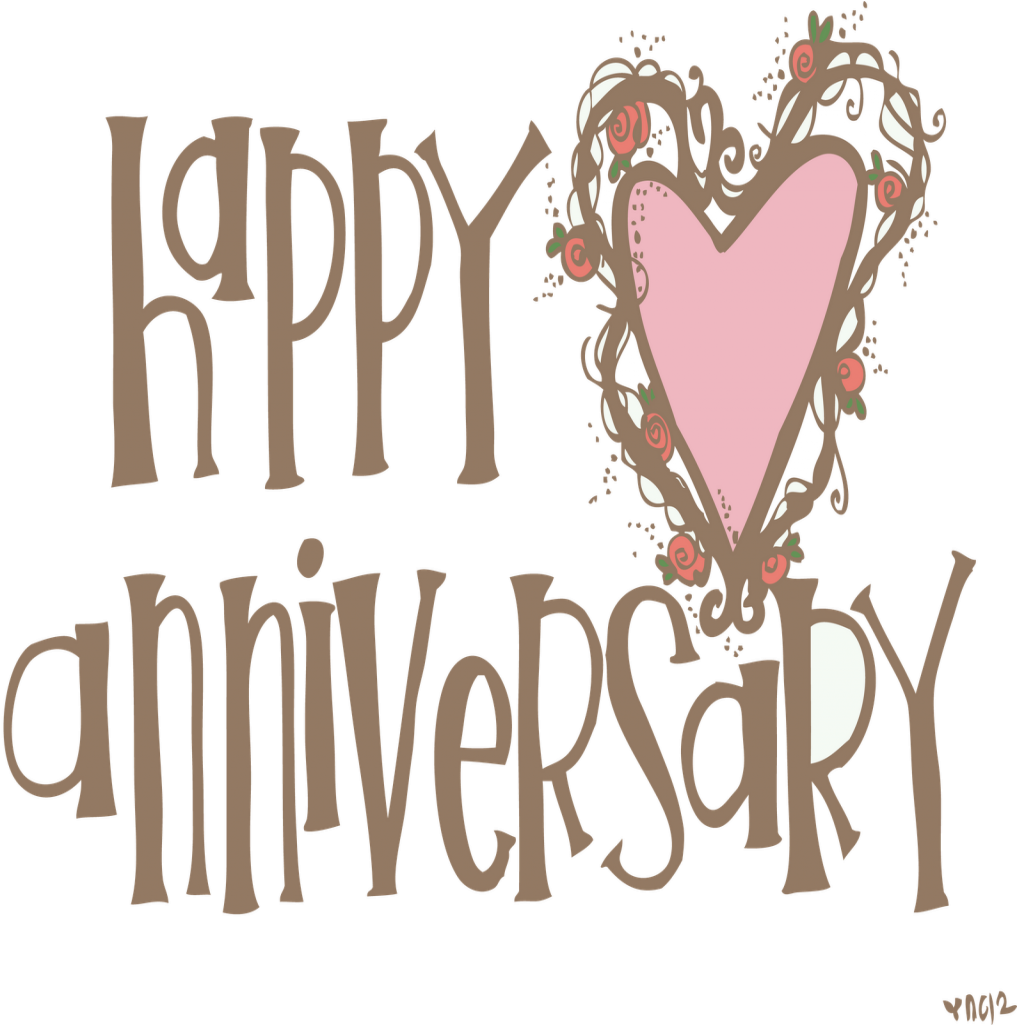 Unique Happy Anniversary Wedding Anniversary Clip Art - Happy 50th Anniversary Clip Art (1024x1024)