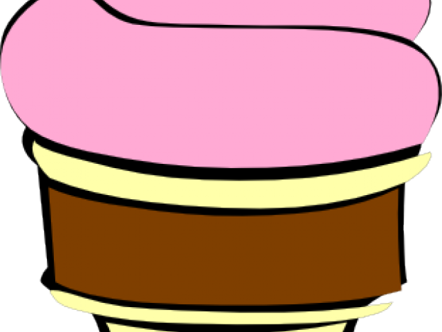 Ice Cream Clipart Strawberry - Ice Cream Cone (640x480)