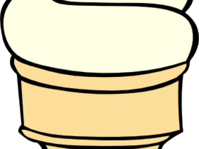 Ice Cream Clipart Vanilla - Ice Cream Cone Clip Art (640x480)