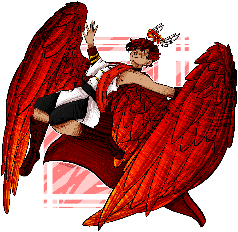 And Some More Art Of Roman In My Angels/demons Au, - Illustration (1024x1024)