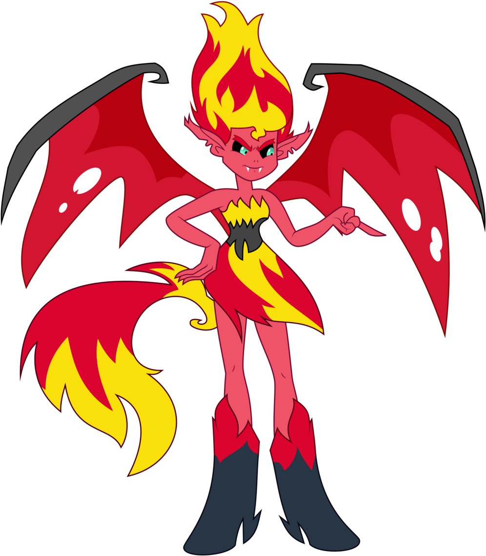 Sunset Shimmer Demon Vector By Ponyalfonso Sunset Shimmer - Equestria Girls Sunset Shimmer Demon (1024x1170)