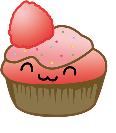 Cupcake, Food, And Ichigo Image - Kawaii Cupcake Png (461x466)
