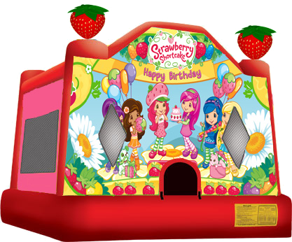 Strawberry Shortcake Moonbounce - Strawberry Shortcake Bounce House (417x346)