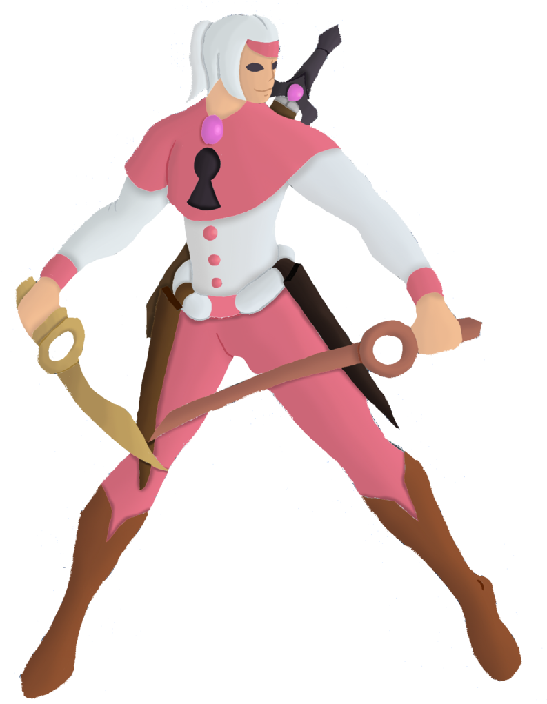Kellin, The Klefki Swordsman By Cardainjin - Cartoon (800x1040)