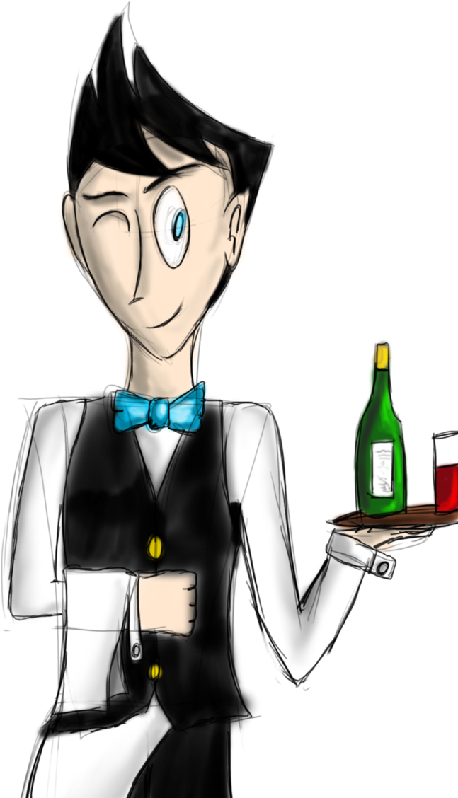 Waiter Chiro By Chirochick-d30xpii - Waiter Comic (707x1131)