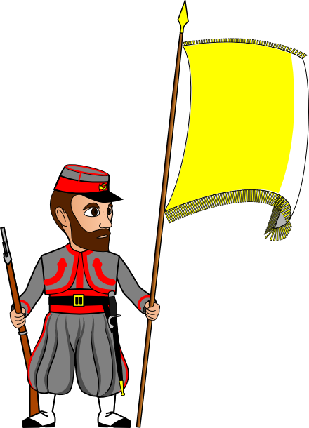 Papal Zouaves - Cartoon (440x610)