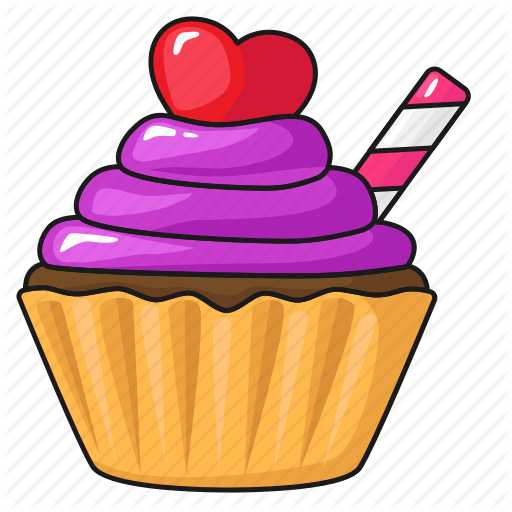 Bakery, Food, Cupcake, Dessert, Sweet, Valentines Day - Cupcake (512x512)