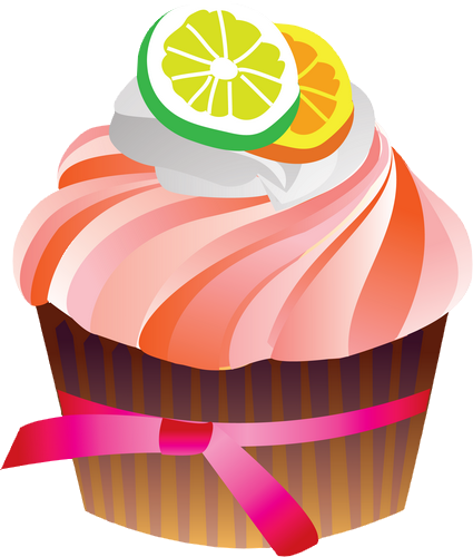 Vintage Cupcake Drawing Download - Drawing (425x500)