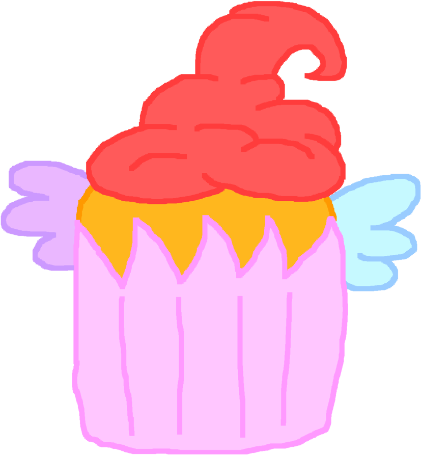 The Flying Cupcake Cutiemark By Mintymagic74 The Flying - Illustration (1024x1372)