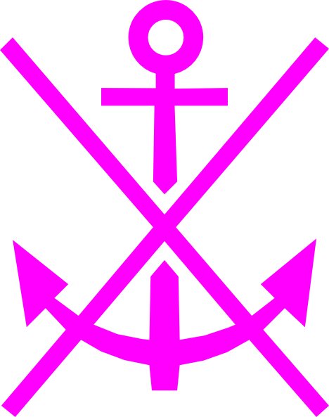Pink Clip Art - High Resolution Anchor (468x593)
