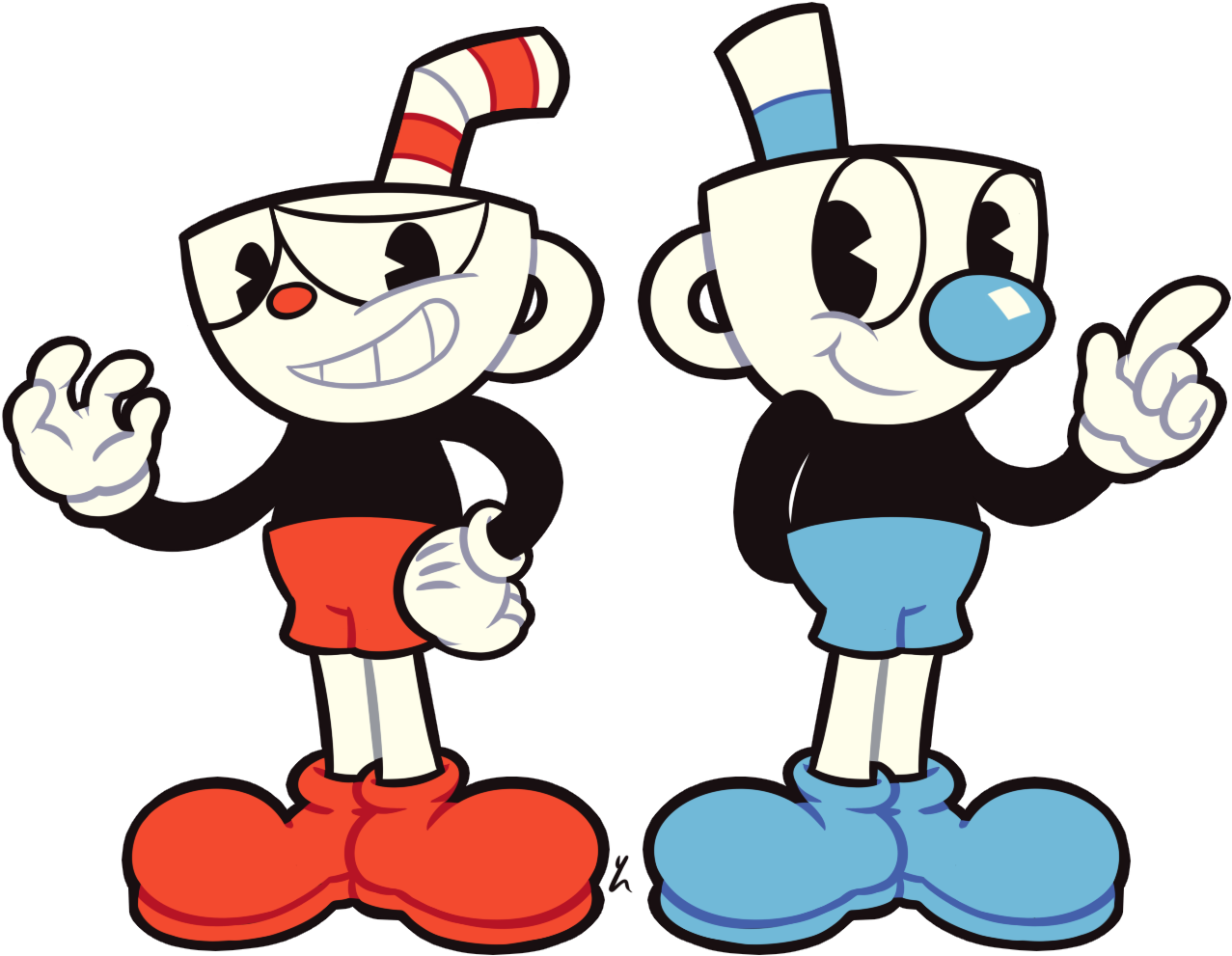 Zerochan Anime Image Board - Cuphead Png (1287x996)