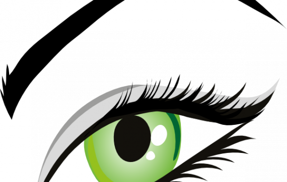 Free Cliparts Eye Makeup, Download Free Clip Art, Free - Eye Clip Art (570x363)