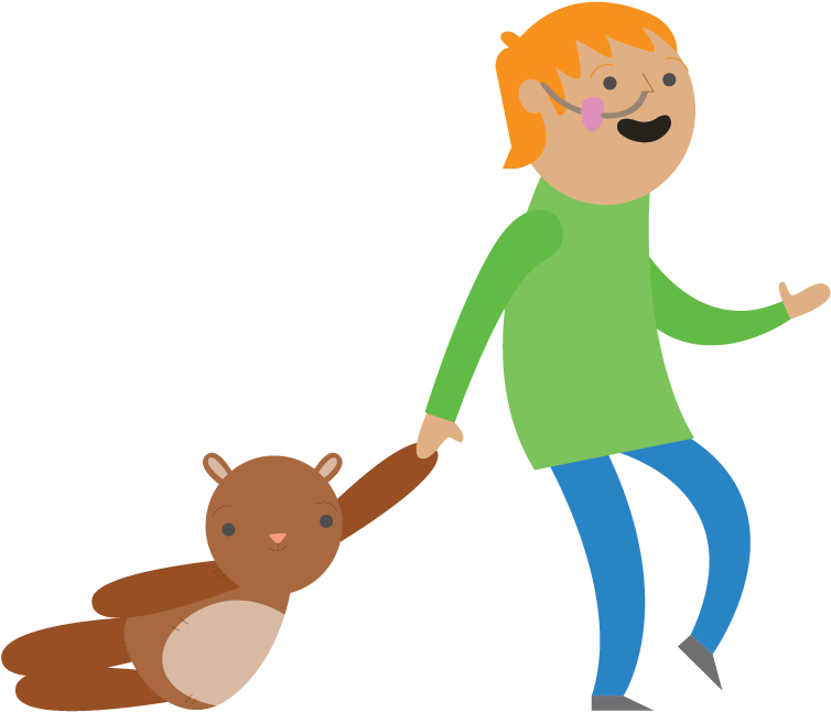 Cartoon Child Holding A Teddy Bear - Birmingham Women's Nhs Foundation Trust (800x1132)