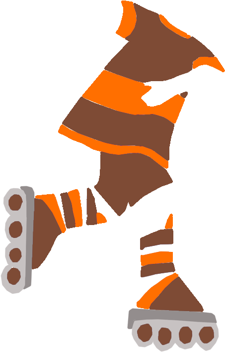 Roller Skating Fill In The Blank Thank You Notes For - Illustration (1000x1000)