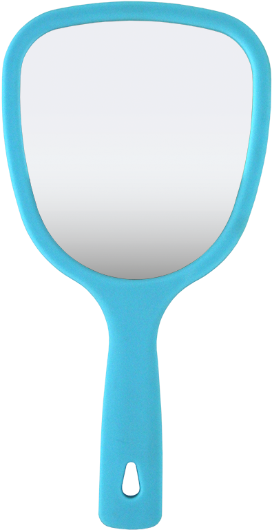 Soft Touch 3 View Hand Held Mirror, 1x,3x,5x - Handheld Mirror Clipart (611x817)