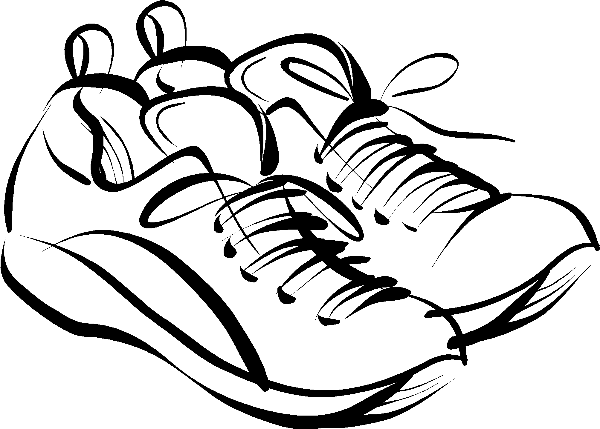 Track And Field Practices Begin - Running Shoes Clip Art (2050x1492)