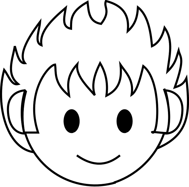 Track And Field Clipart 23, - Boy Face (729x720)