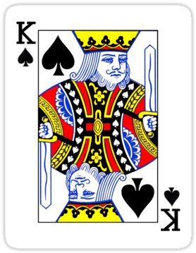 Free Queen Of Hearts Card Png - King Card (375x360)