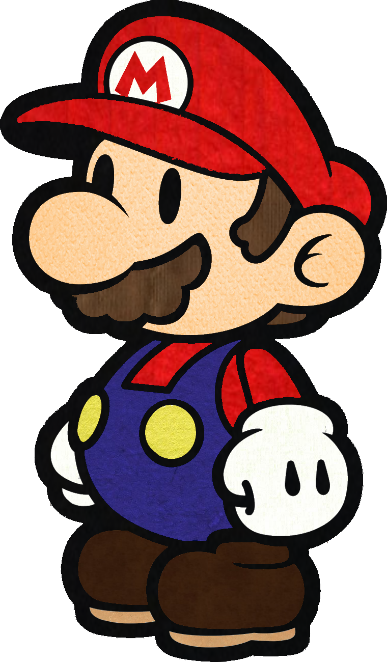 Mario Is A Heroic Plumber And The Main Character Of - Paper Mario Standing (760x1300)