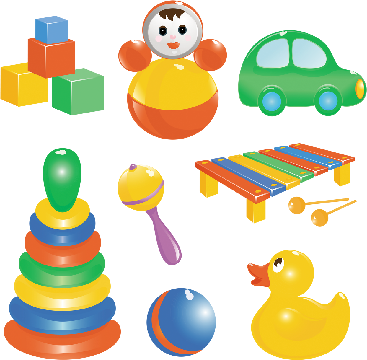 Детский Клипарт Игрушки - Cafepress Xylophone Tile Coaster (1315x1317)