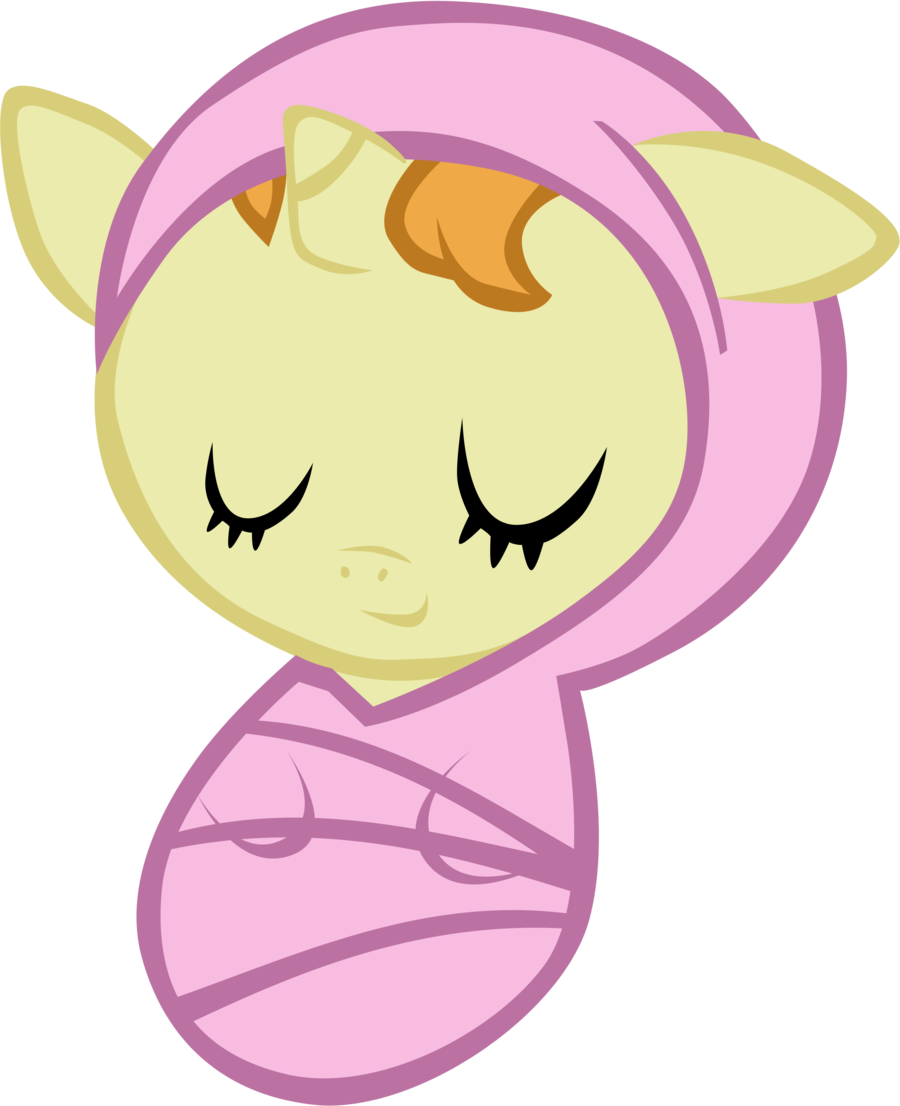 Newborn Pumpkin Cake Asleep By Atnezau Newborn Pumpkin - My Little Pony Baby Pumpkin Cake (900x1106)