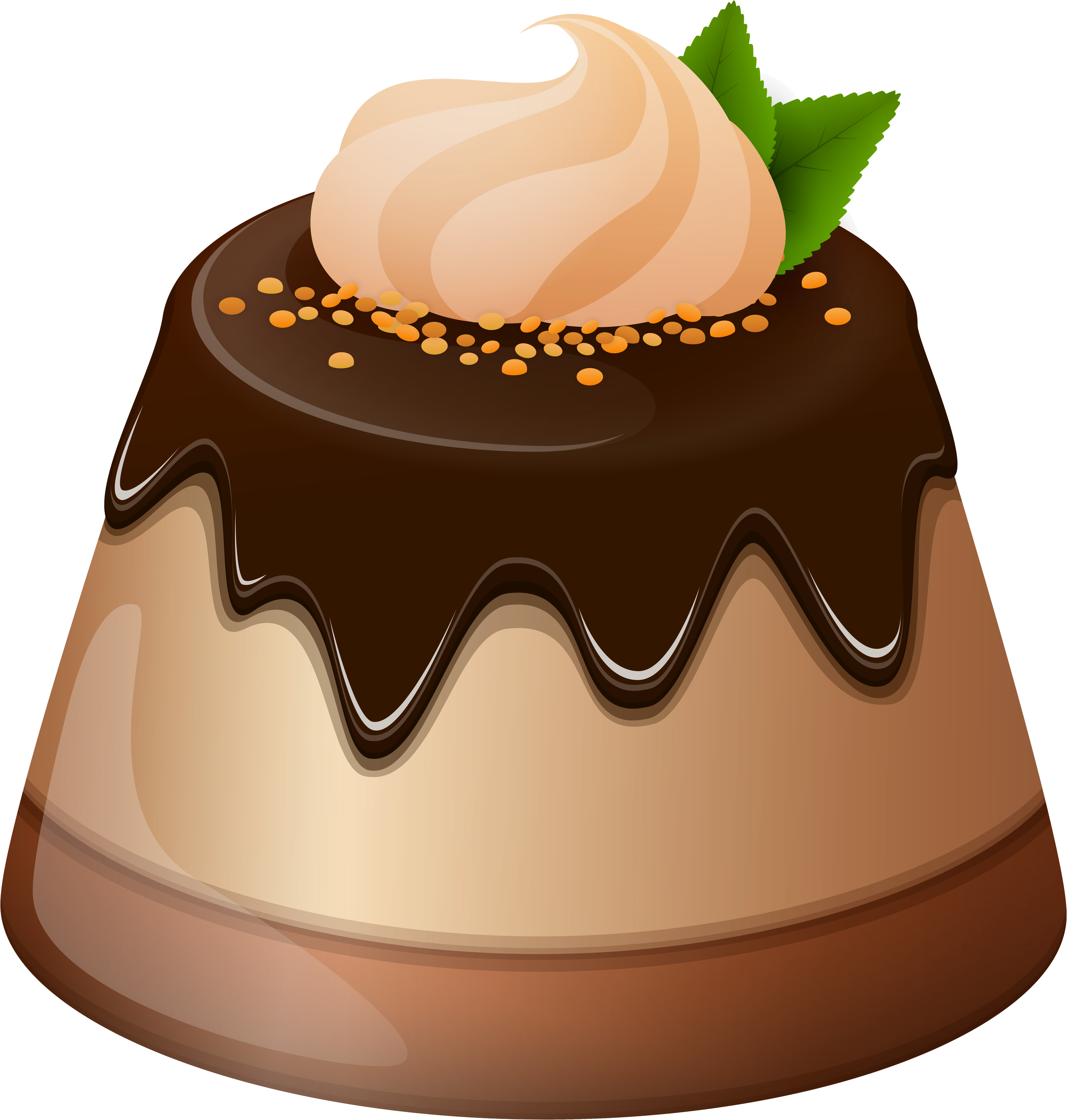 Chocolate Cake Clipart Png Collection - Mini Cakes Clipart (4518x4666)