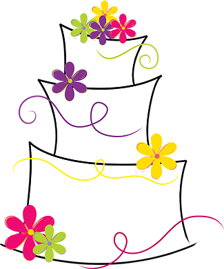 Club ﻿cake Clipart - Illustration (325x390)