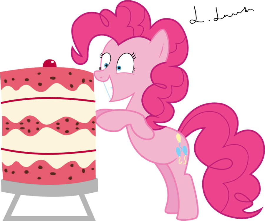 Pinkie Pie And Cake By Und34d951 - Pinkie Pie (900x749)