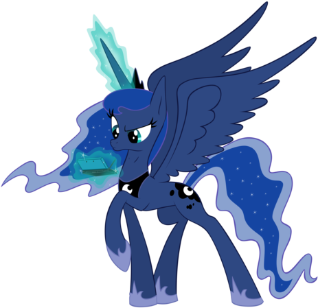 Princess Luna Playing Video Games By Artist-ibringthazelc - Video Game (503x500)