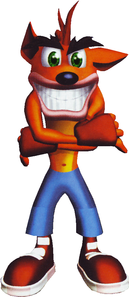 Playstation - Crash Bandicoot Arms Crossed (503x1010)