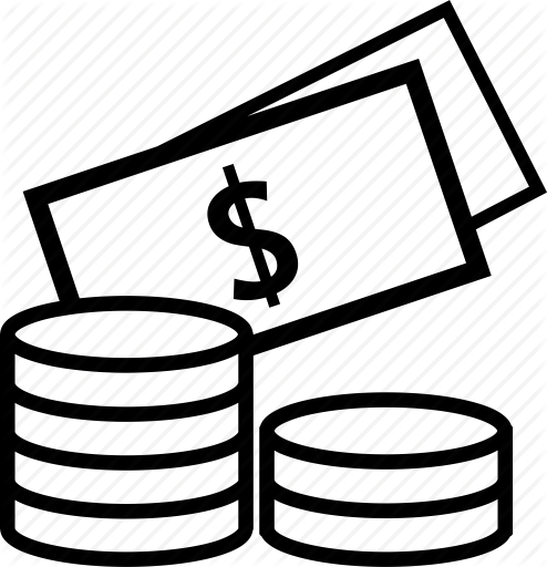 Cash - Cash And Coin Icon (494x512)