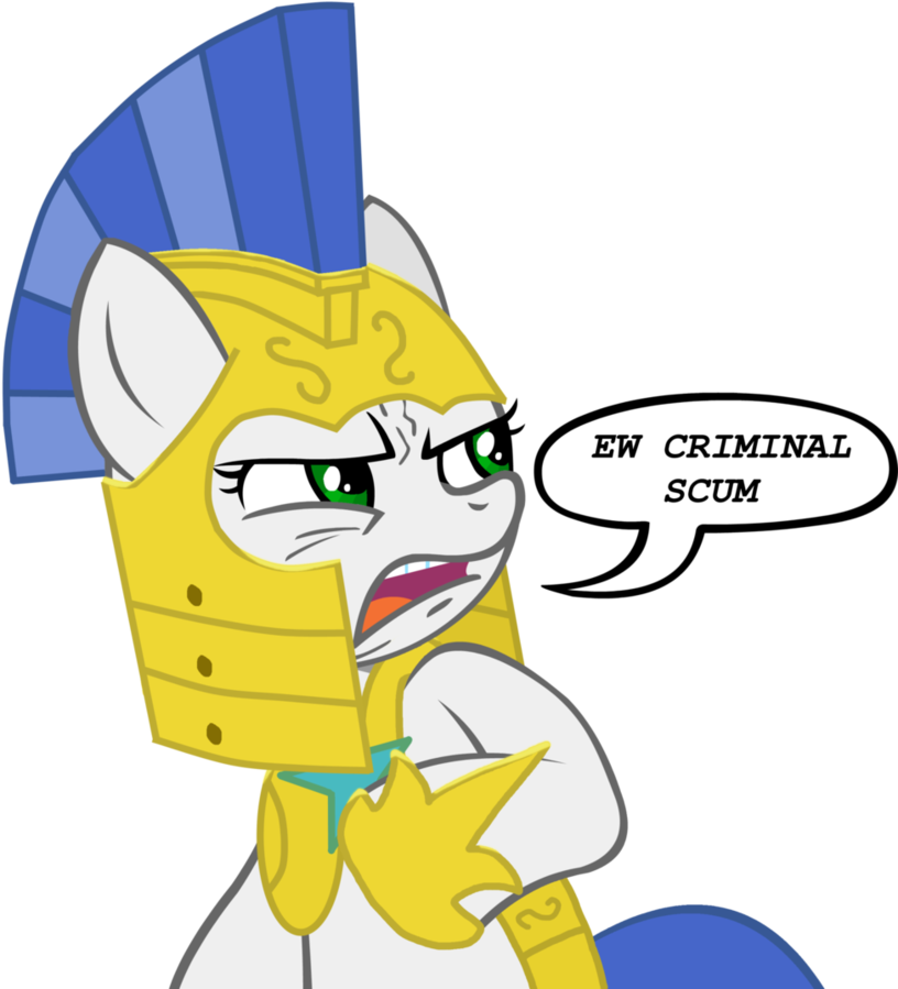 Ew Criminal Scum By Hakar-kerarmor - Stop Right There Criminal Scum Pony (857x932)