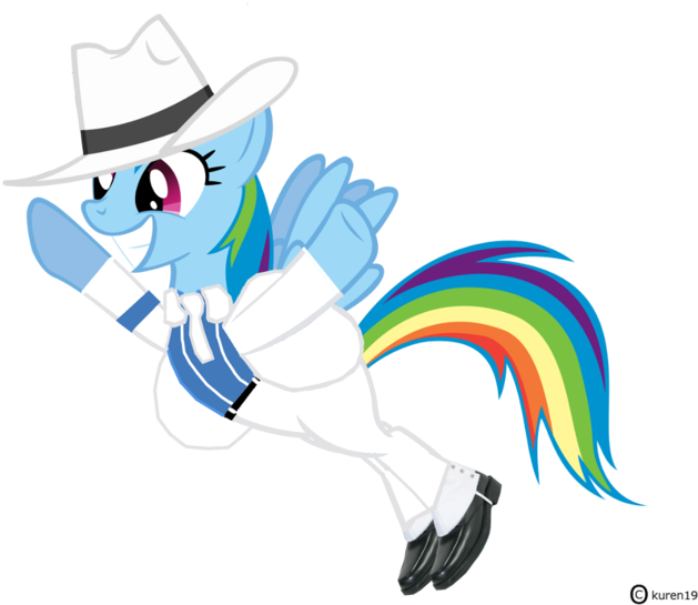 Kuren247, Michael Jackson, Rainbow Dash, Safe, Simple - Michael Jackson (680x614)