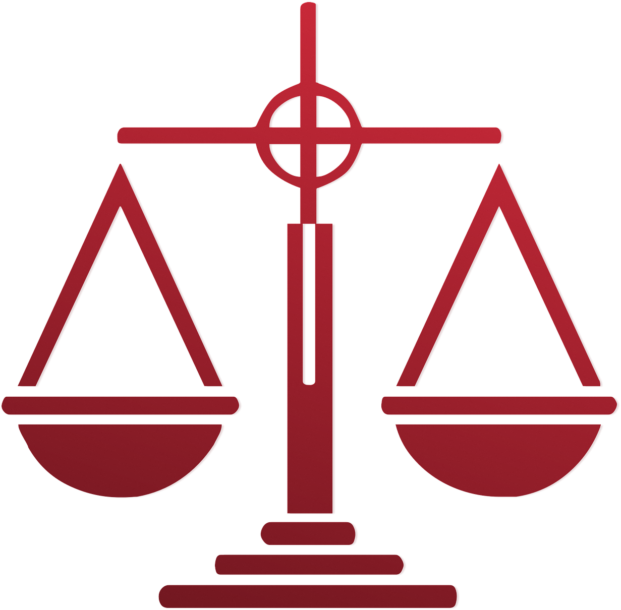 Criminal Lawyer - Scale Of Justice Red (1280x1264)