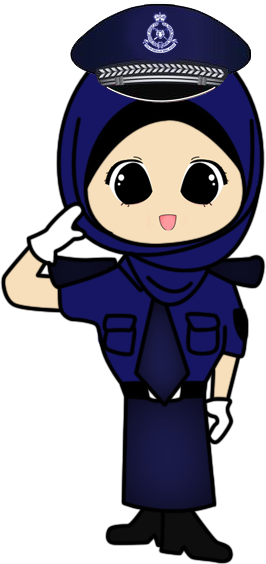 We Can Catch Criminal And Reduce Crime - Malaysia Police Clip Art (266x564)