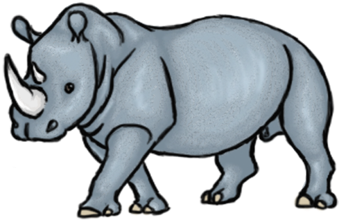 Rhino Quick Sketch By C0nsulting-criminal - Indian Rhinoceros (536x357)