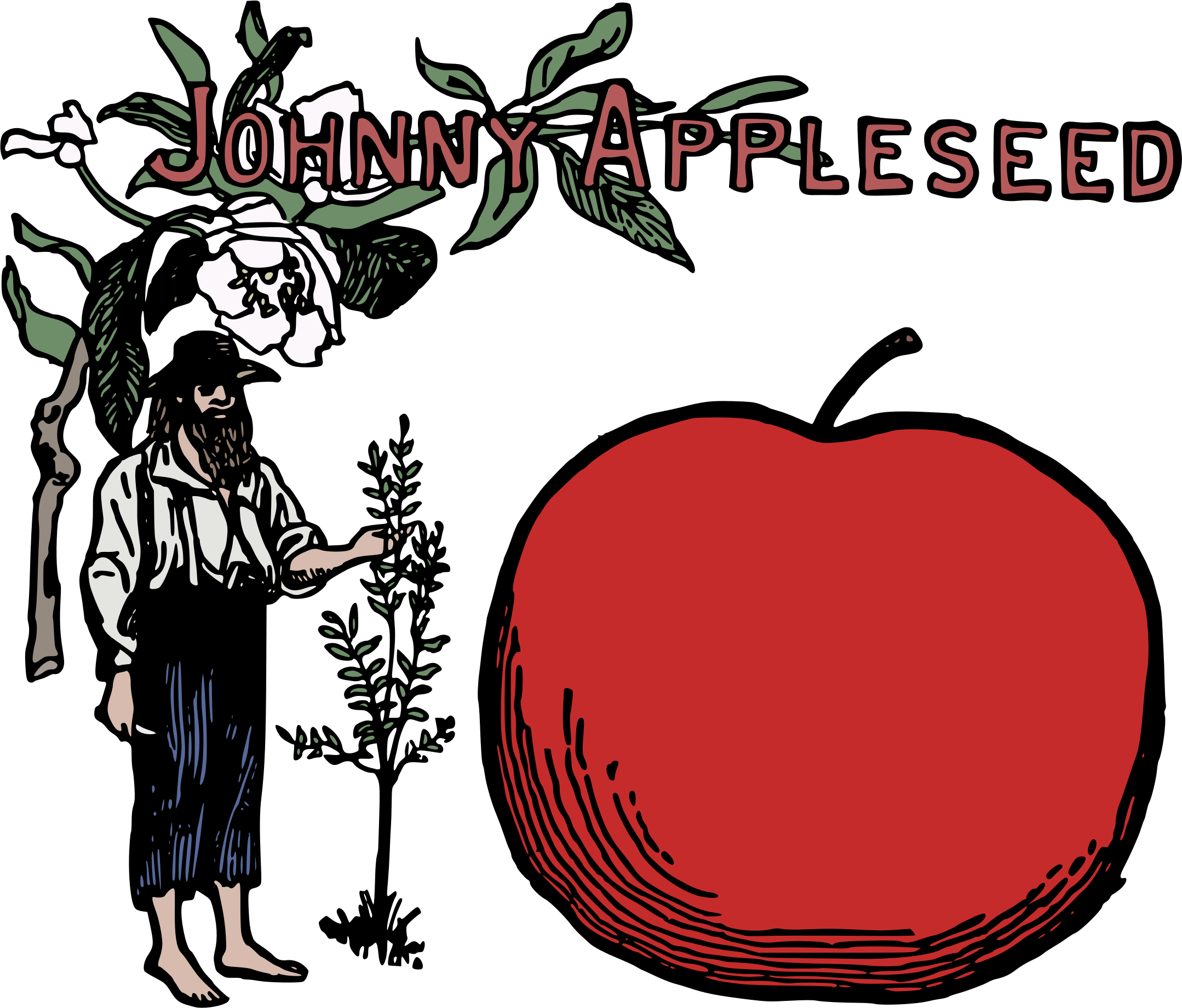 Johnny Appleseed Colour - Johnny Appleseed (2158x1841)